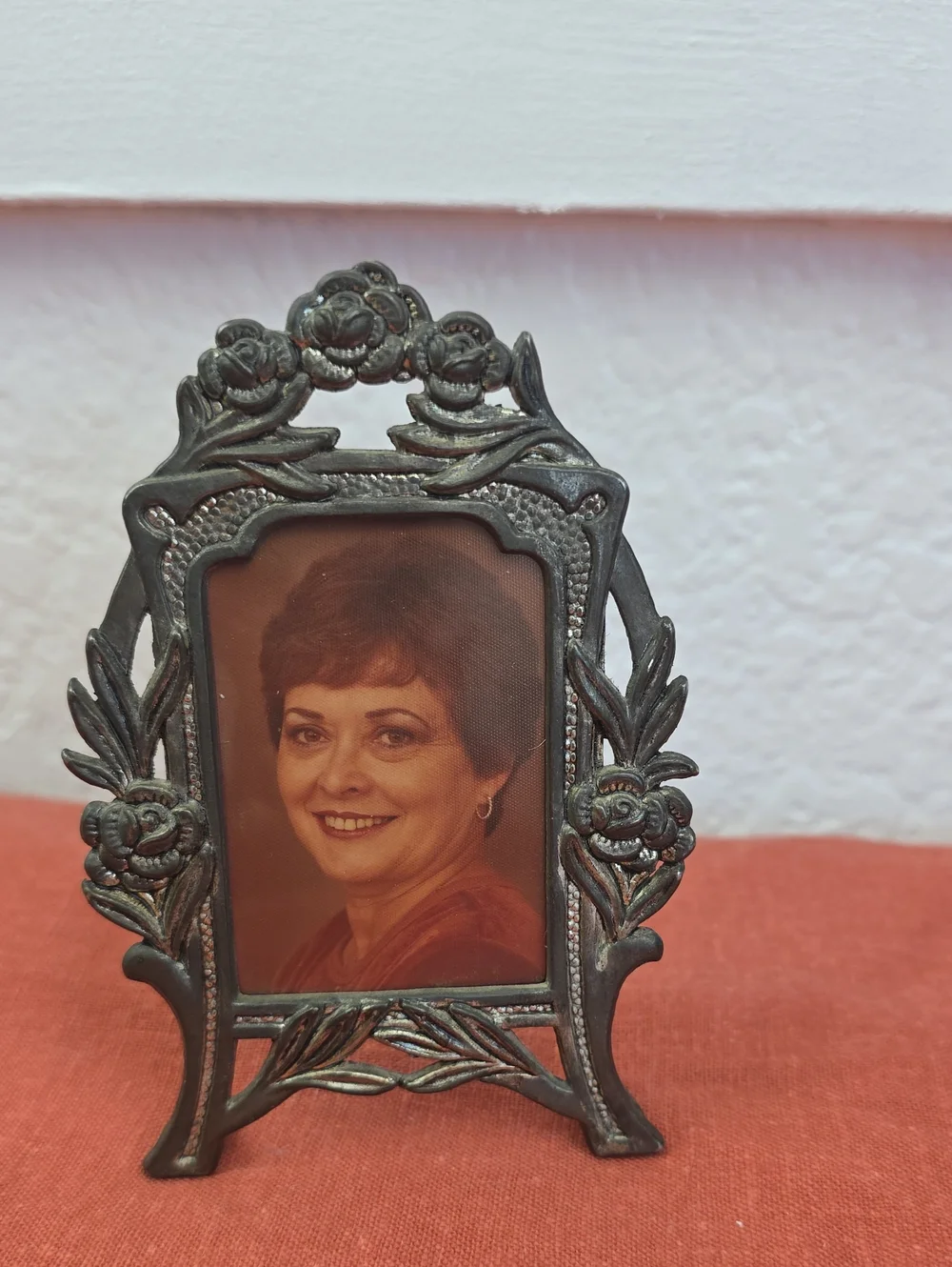 Vintage Miniature Metal Art Nouveau Frame